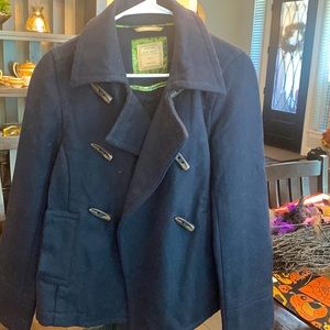 Navy Blue wool Pea Coat